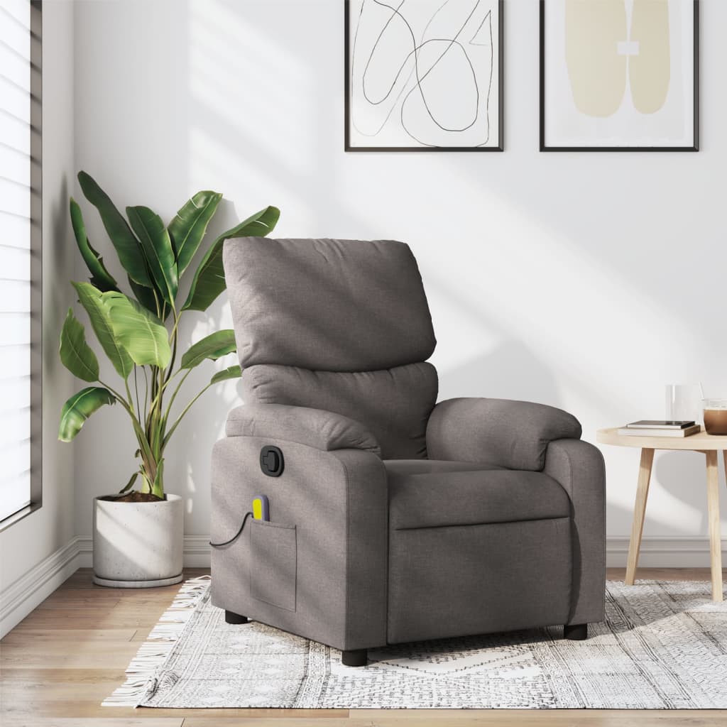 Massagestoel Verstelbaar Stof Taupe