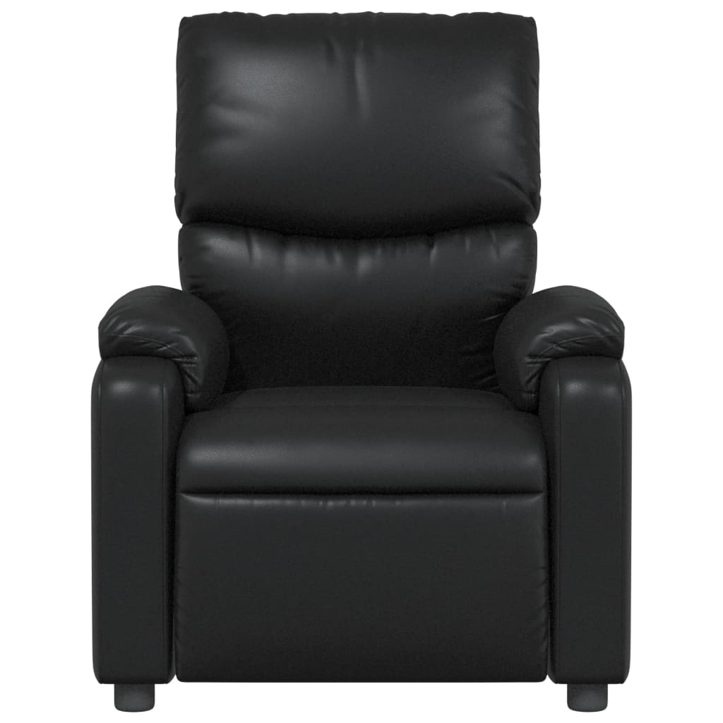 Fauteuil Verstelbaar Kunstleer Zwart