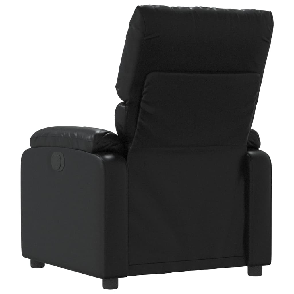 Fauteuil Verstelbaar Kunstleer Zwart