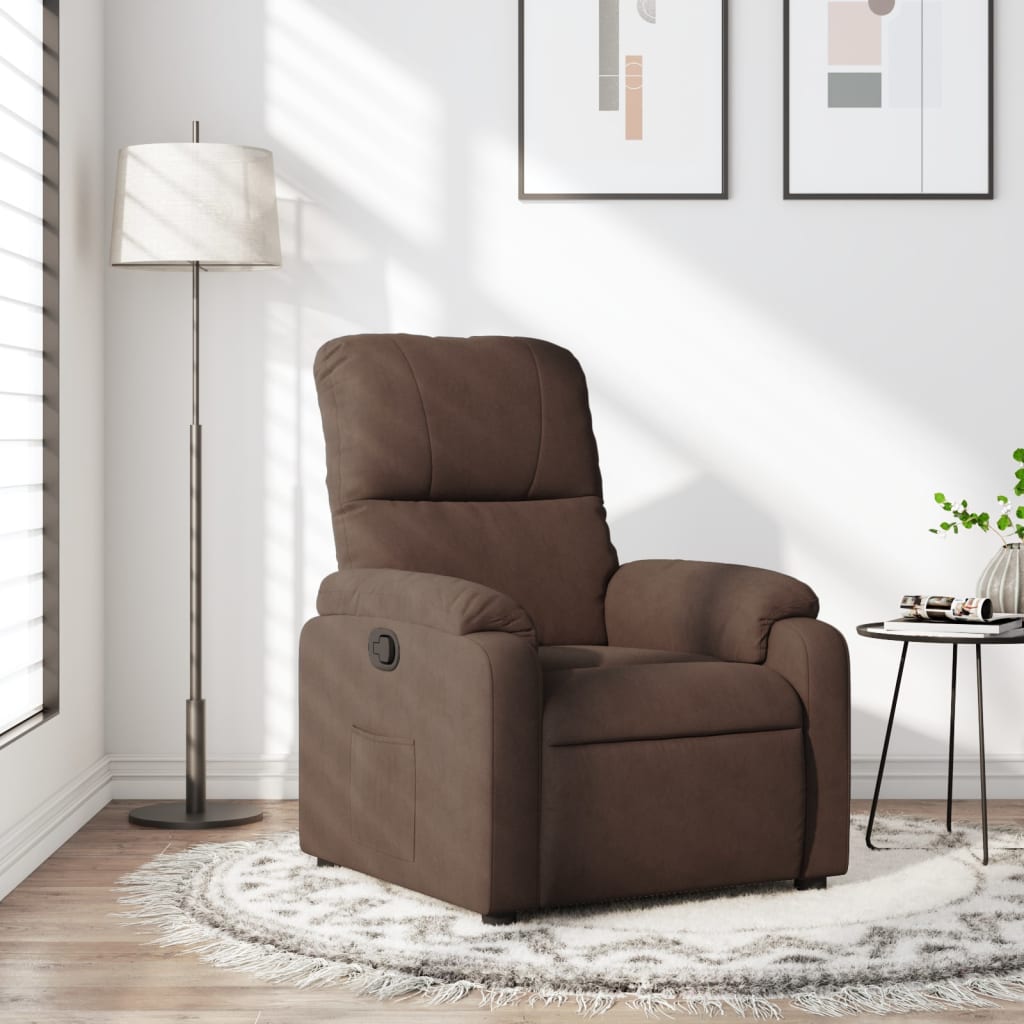 Fauteuil Verstelbaar Microvezelstof Bruin