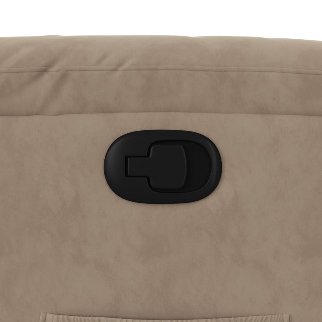 Fauteuil Verstelbaar Microvezelstof Taupe