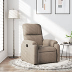 Fauteuil Verstelbaar Microvezelstof Taupe