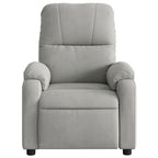 Fauteuil Verstelbaar Microvezelstof Lichtgrijs