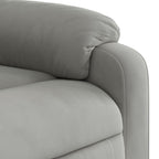 Fauteuil Verstelbaar Microvezelstof Lichtgrijs