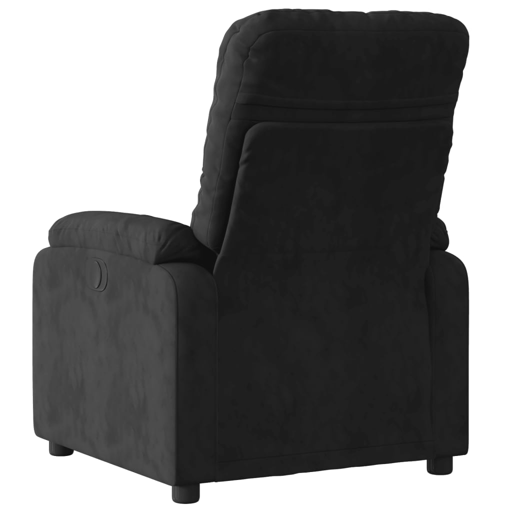 Fauteuil Verstelbaar Microvezelstof Zwart