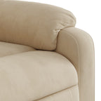 Fauteuil Verstelbaar Microvezelstof Kleurig Crème