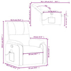 Massagestoel Microvezelstof Beige