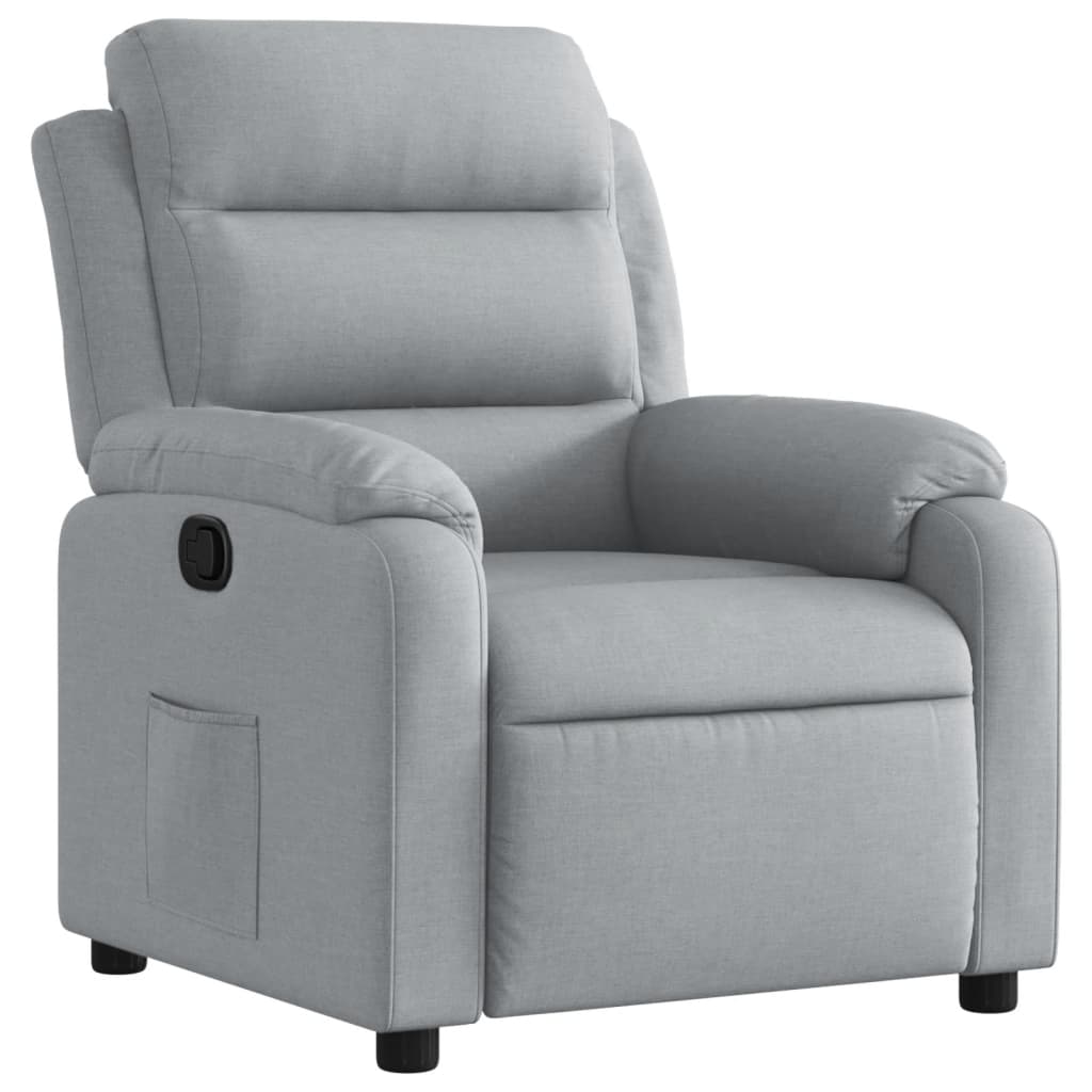Fauteuil Verstelbaar Stof Lichtgrijs