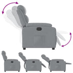 Fauteuil Verstelbaar Stof Lichtgrijs