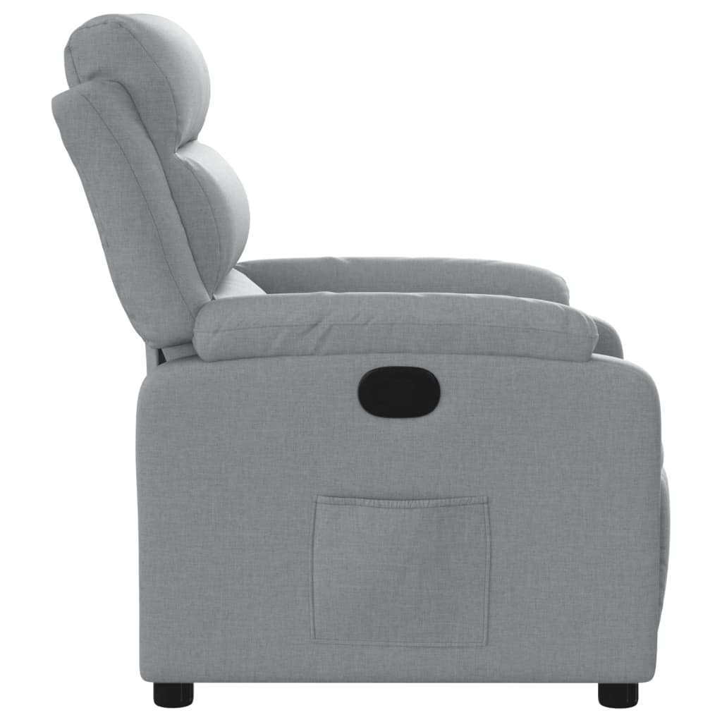 Fauteuil Verstelbaar Stof Lichtgrijs