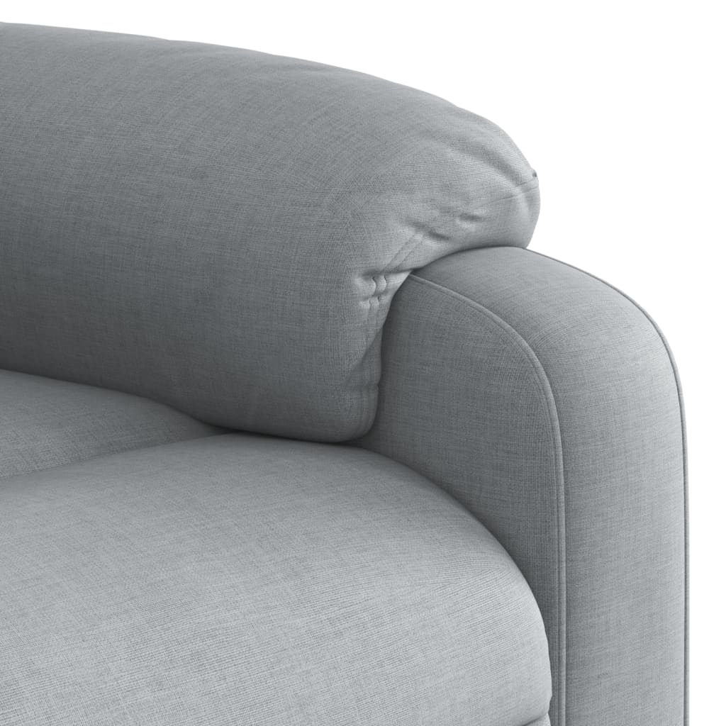 Fauteuil Verstelbaar Stof Lichtgrijs