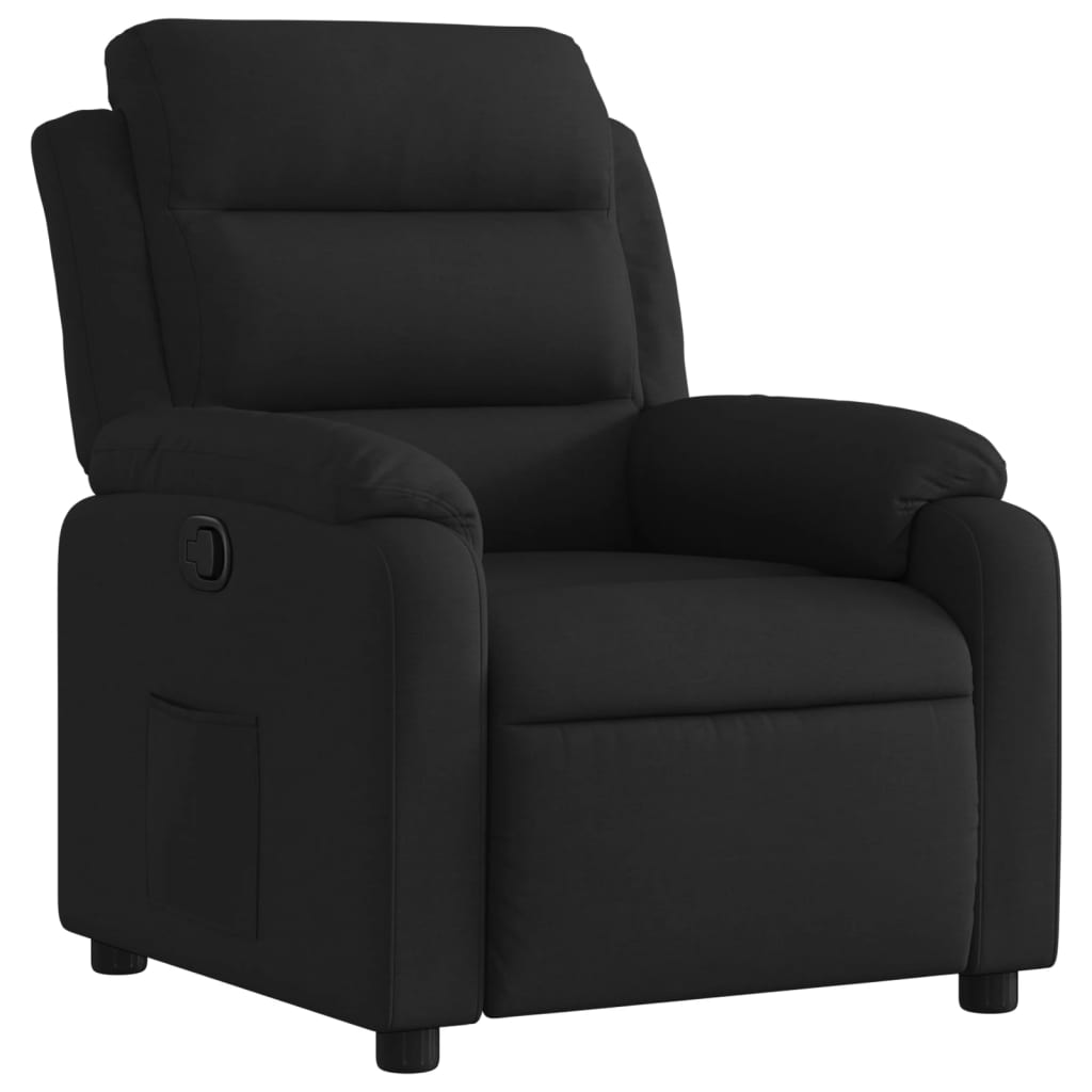 Fauteuil Verstelbaar Stof Zwart