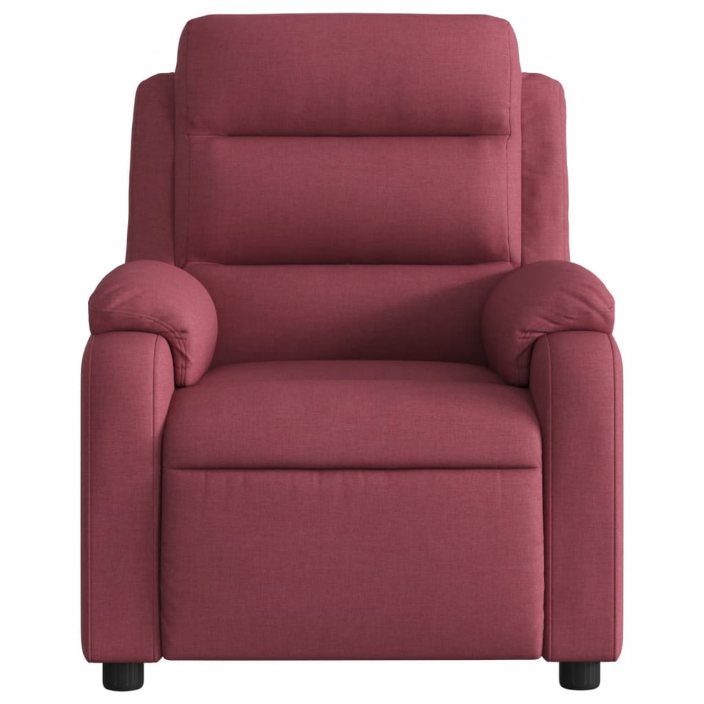 Fauteuil Verstelbaar Stof Wijnrood