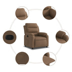 Fauteuil Verstelbaar Stof Bruin