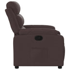 Fauteuil Verstelbaar Stof Donkerbruin