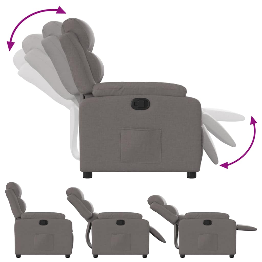 Fauteuil Verstelbaar Stof Taupe