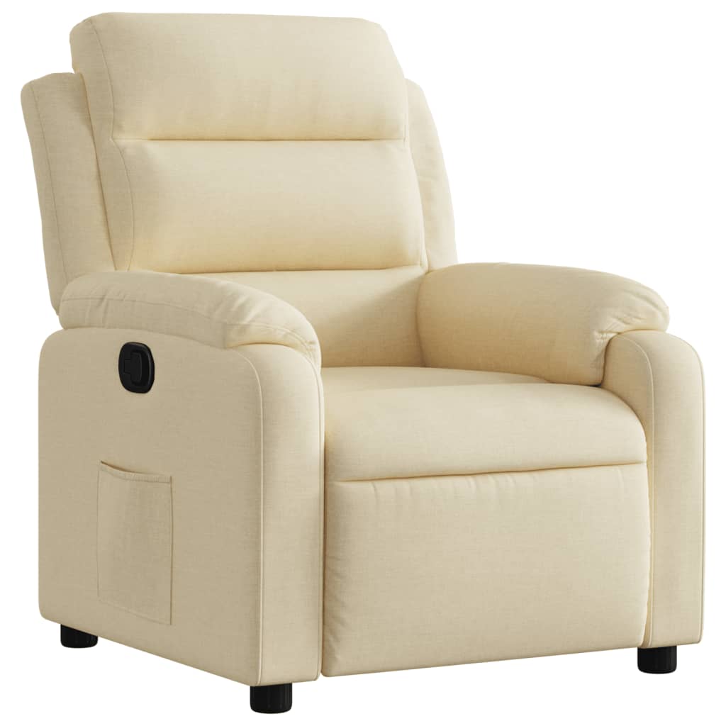Fauteuil Verstelbaar Stof Kleurig Crème
