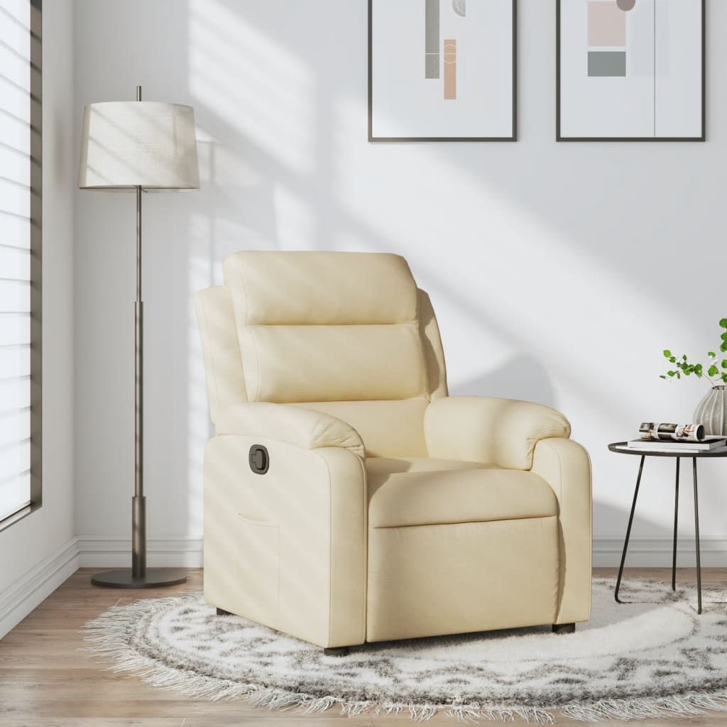 Fauteuil Verstelbaar Stof Kleurig Crème