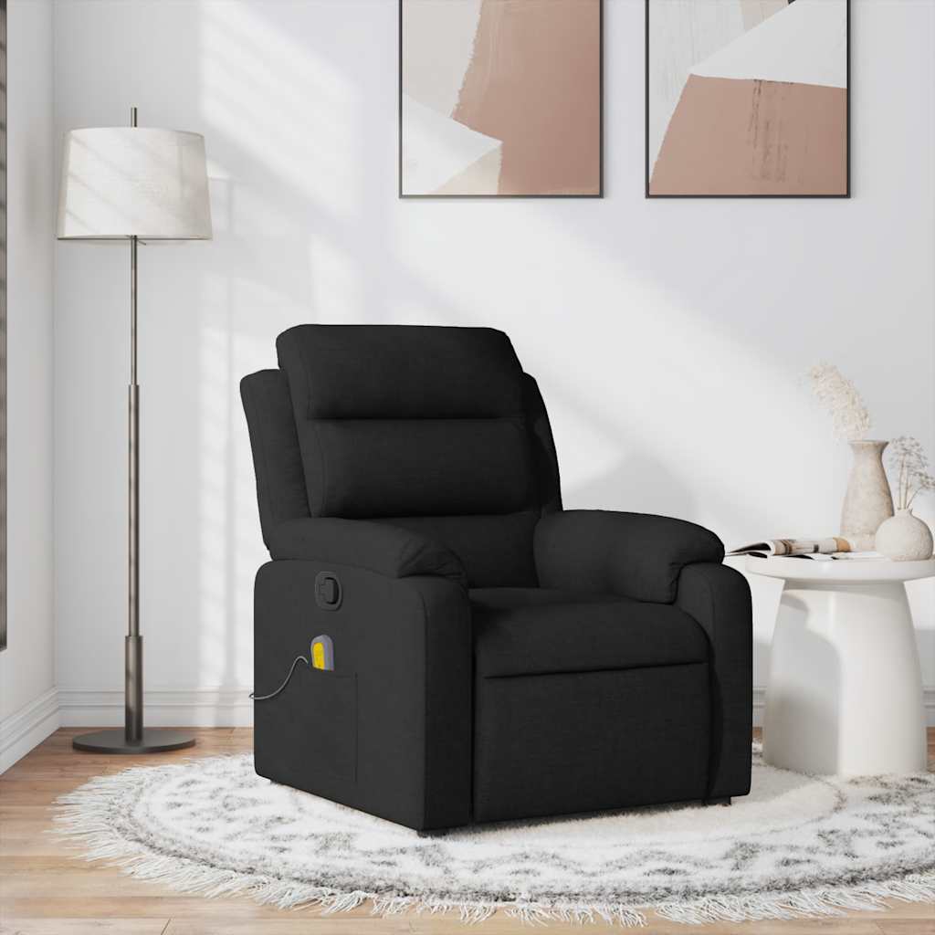 Fauteuil Verstelbaar Stof Zwart