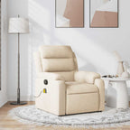 Fauteuil Verstelbaar Stof Kleurig Crème