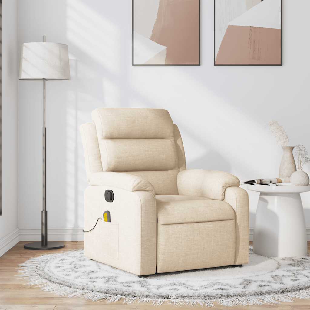 Fauteuil Verstelbaar Stof Kleurig Crème