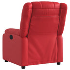 Fauteuil Verstelbaar Kunstleer Rood