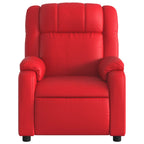 Fauteuil Verstelbaar Kunstleer Rood