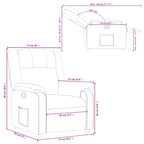 Fauteuil Verstelbaar Kunstleer Rood