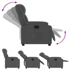 Fauteuil Verstelbaar Stof Donkergrijs