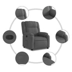 Fauteuil Verstelbaar Stof Donkergrijs