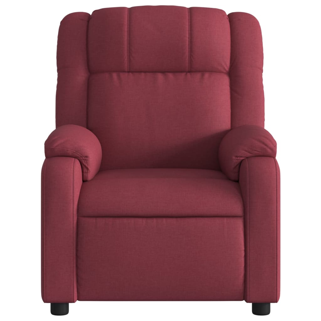 Fauteuil Verstelbaar Stof Wijnrood