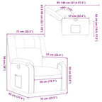 Fauteuil Verstelbaar Stof Bruin