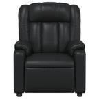 Fauteuil Verstelbaar Kunstleer Zwart