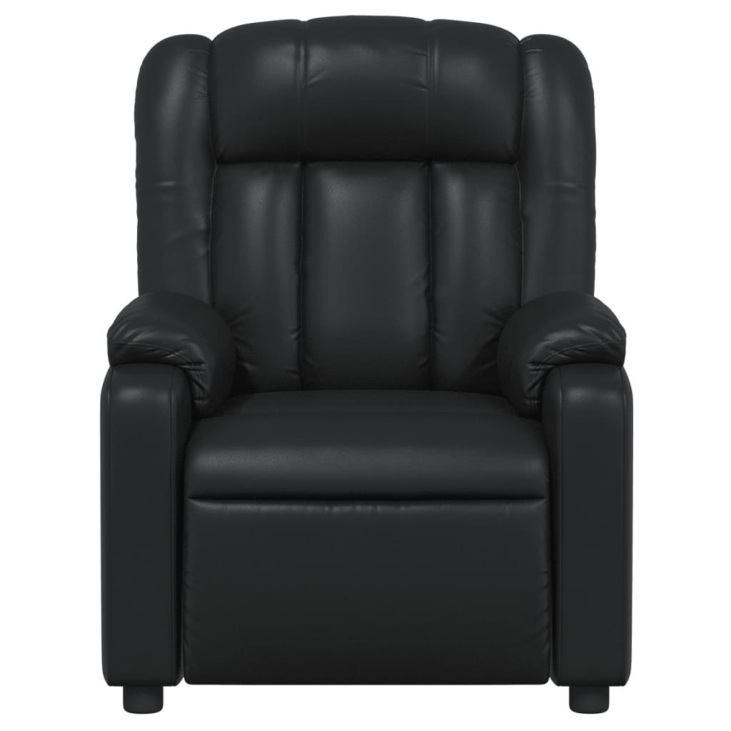 Fauteuil Verstelbaar Kunstleer Zwart