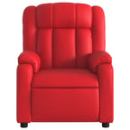 Fauteuil Verstelbaar Kunstleer Rood