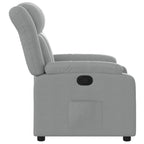 Fauteuil Verstelbaar Stof Lichtgrijs