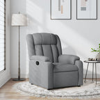 Fauteuil Verstelbaar Stof Lichtgrijs