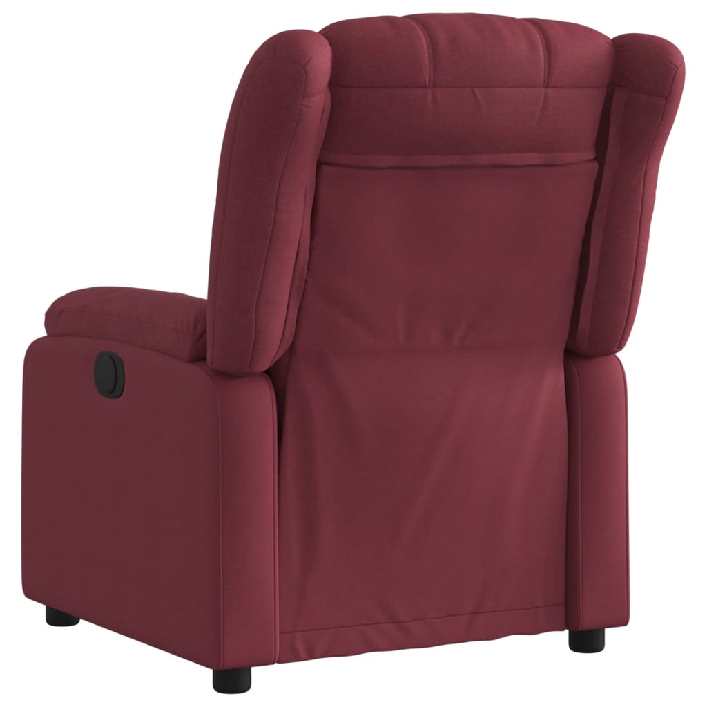 Fauteuil Verstelbaar Stof Wijnrood