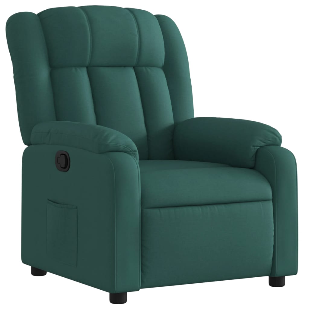 Fauteuil Verstelbaar Stof Donkergroen