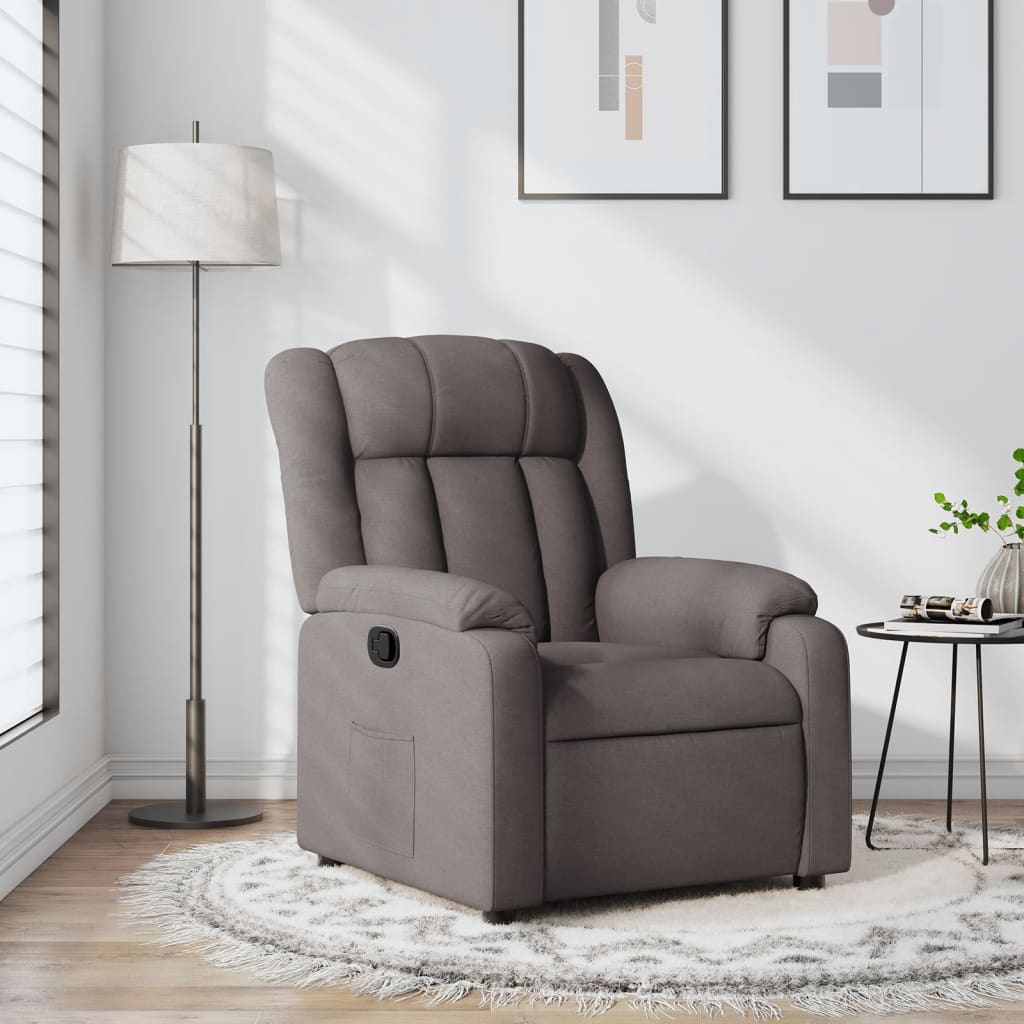Fauteuil Verstelbaar Stof Taupe