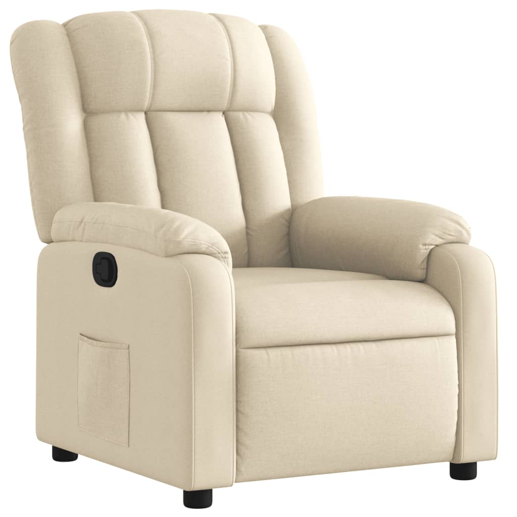 Fauteuil Verstelbaar Stof Kleurig Crème