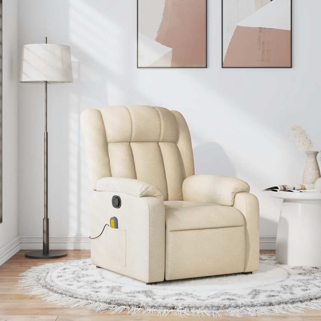 Fauteuil Verstelbaar Stof Kleurig Crème