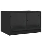 Salontafel Met Glazen Deuren 68X50X42 Cm