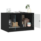 Salontafel Met Glazen Deuren 68X50X42 Cm