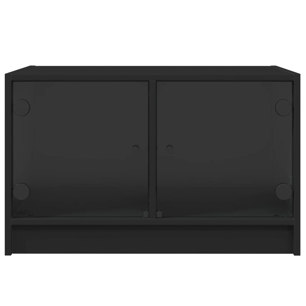 Salontafel Met Glazen Deuren 68X50X42 Cm