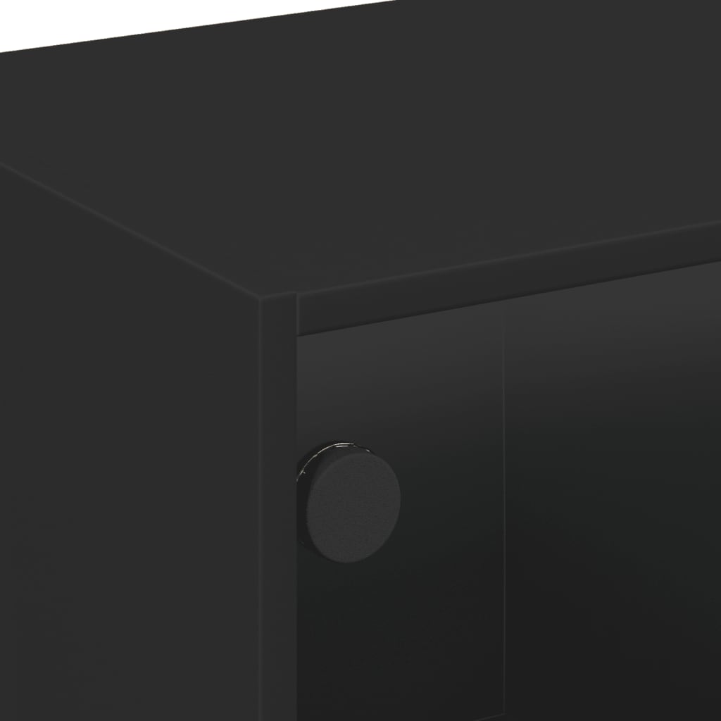 Salontafel Met Glazen Deuren 68X50X42 Cm