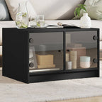 Salontafel Met Glazen Deuren 68X50X42 Cm