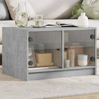 Salontafel Met Glazen Deuren 68X50X42 Cm