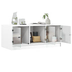 Salontafel Met Glazen Deuren 102X50X42 Cm