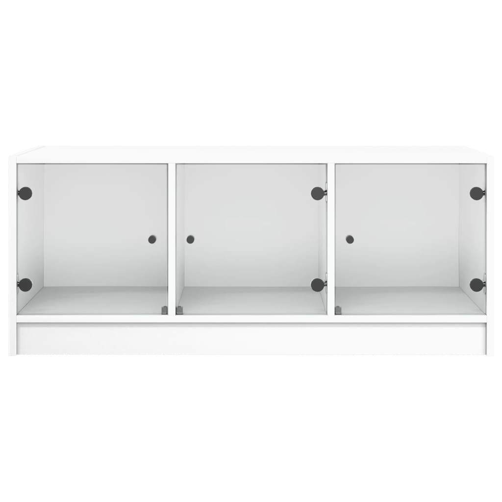 Salontafel Met Glazen Deuren 102X50X42 Cm